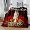 Плед с принтом мультфильма Thundercats Плед для пикника Теплые фланелевые пледы Домашние постельные принадлежности пледы для кроватей Подарок на день рождения
