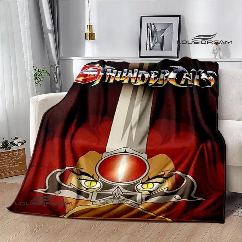 Плед с принтом мультфильма Thundercats Плед для пикника Теплые фланелевые пледы Домашние постельные принадлежности пледы для кроватей Подарок на день рождения