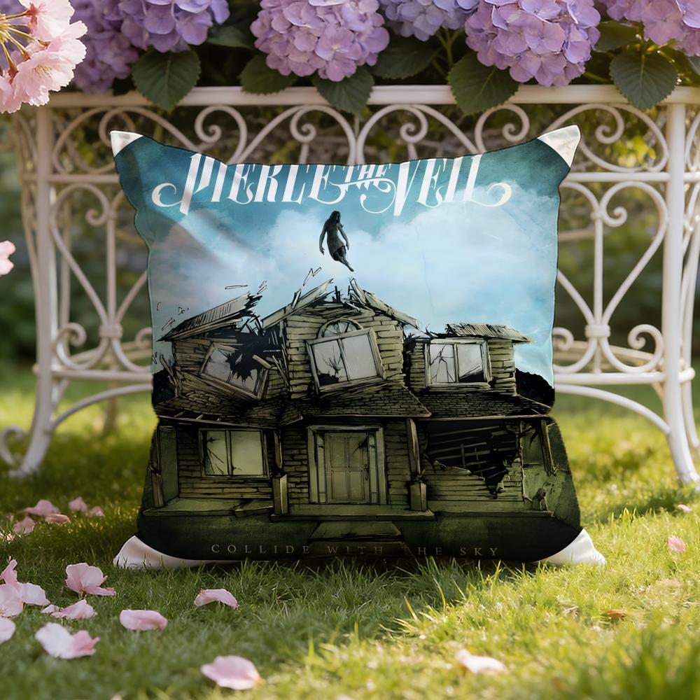Подушка-чехол P-Pierce Band The Veil для дома и автомобиля: Двусторонняя конструкция для максимального комфорта