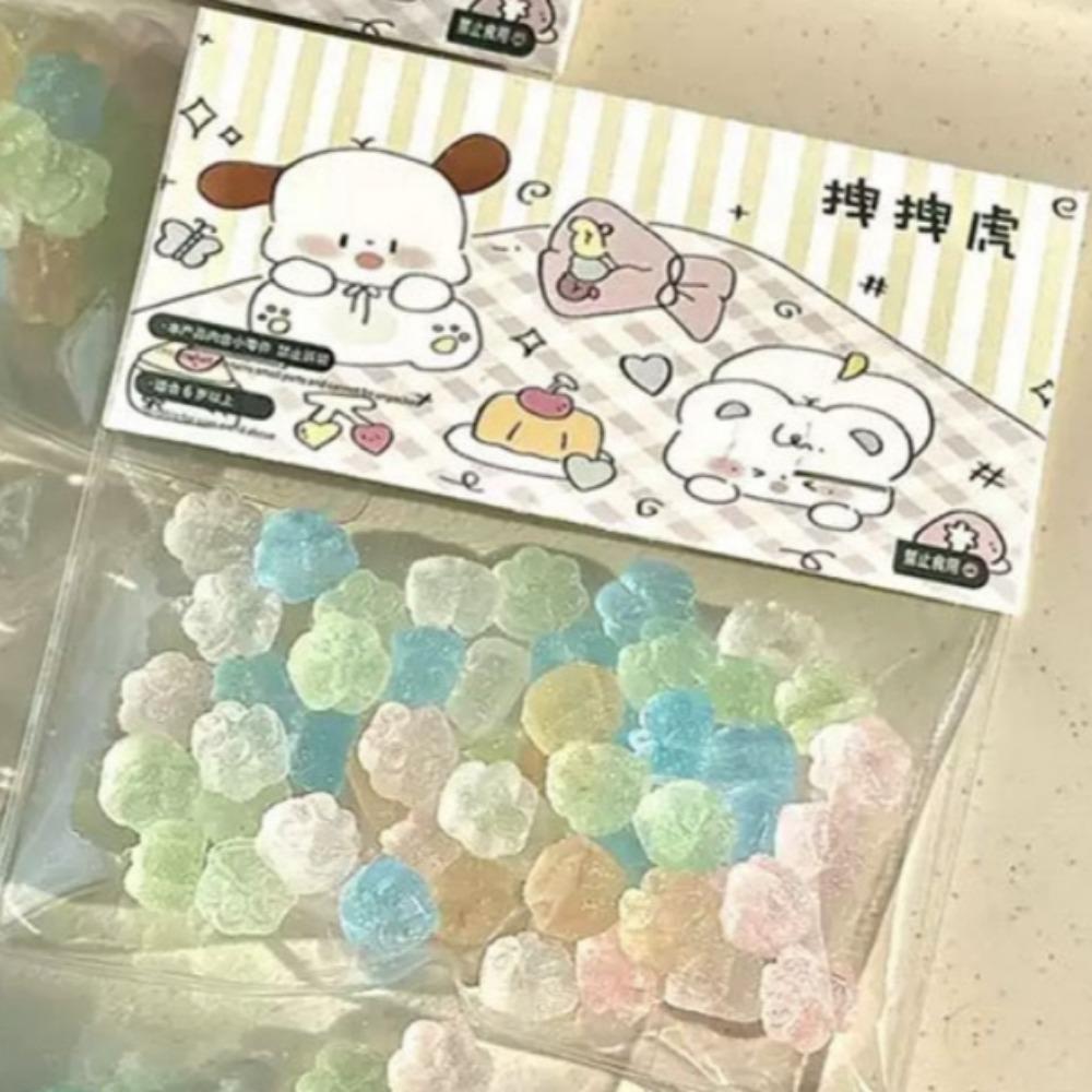 50 шт. Мини Кошачья Лапка Тайяки Сквиши Игрушка - Снятие Стресса Непоседа Сенсорные Игрушки Для Детей Взрослых, Сжимаемые Сквиши Против Тревоги Подарок