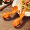 Fork Children Tableware Infant And Child Eat Training Auxiliary Spoon Baby Spoon Fork Elbow Spoon