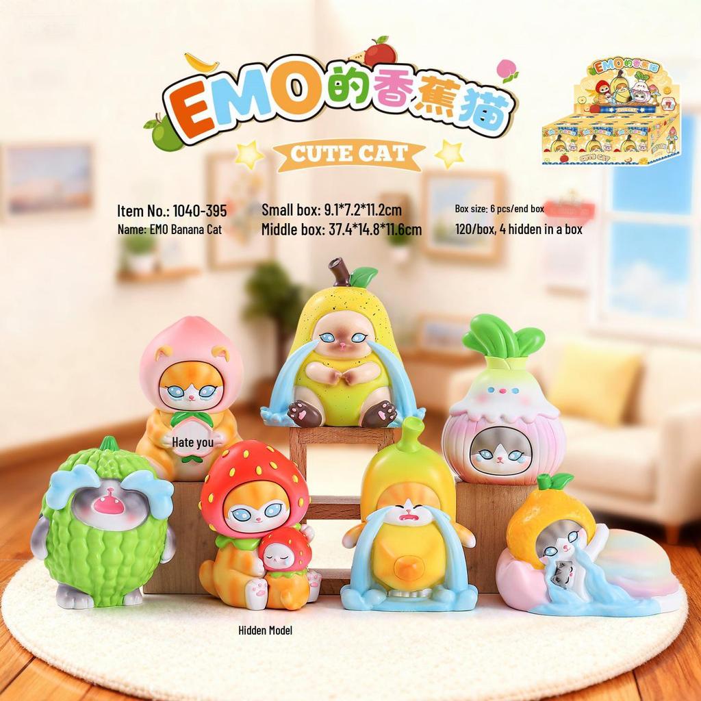 Милая Фигурка-Сюрприз 'Счастливый Кот' - Модный Настольный Орнамент