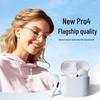 Pro4 Wireless Bluetooth Earbuds with Noise Cancelling, Compatible with Apple & Android