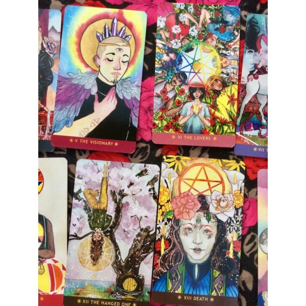 10,3*6 см 79 шт. Невероятные карточные игры Таро, выполненные в красивой и яркой акварели и чернилах