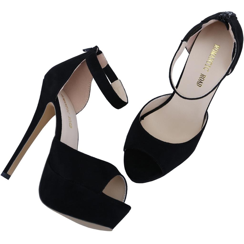 Женские босоножки на платформе 2025 года, летние сексуальные туфли для стриптиза на высоком каблуке 14 см, туфли на шпильке с ремешком на щиколотке, гладиаторские туфли для свадебной вечеринки