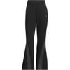 Flared Leg Knit Joggers Retro Sports Color Block Fashion Slim Fit Mid Rise Casual Pants Women Bottoms Black JJ1130
