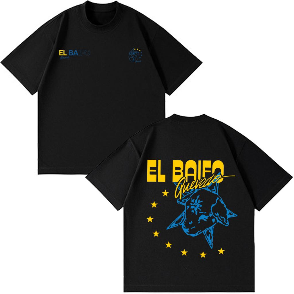 Quevedo El Baifo Album 2026 Tour Print T Shirt Unisex Unisex Fashion Clothing Tshirt Shortsleeved Cotton Casual Oneck Tshirts