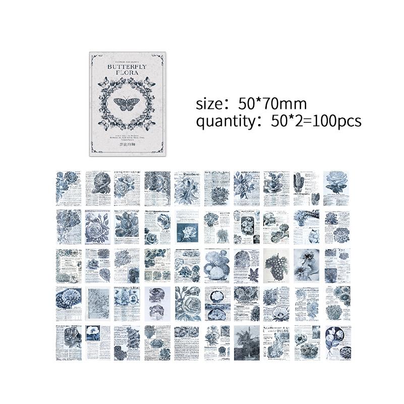 100 pcs Vintage Pocket edition Decorative Mini book For Planner Diy Decorative Scrapbooking material paper junk journal supplies