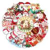 50PCS Merry Christmas Doodle Santa Claus Christmas Tree DIY Decoration Laptop Skateboard New Year Gift Sticker