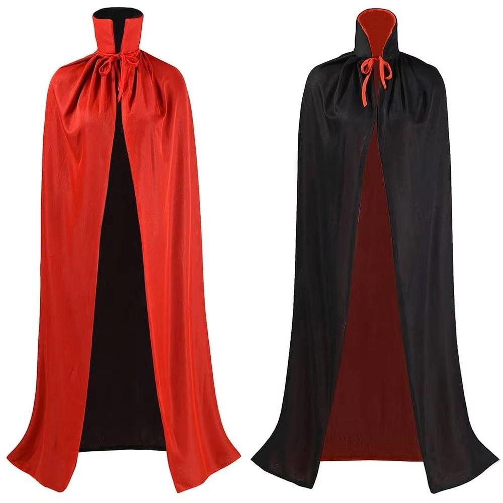 Witch Clothes Wizard Robe Reversible Performance Costumes Halloween Cloak  Carnival Celebration