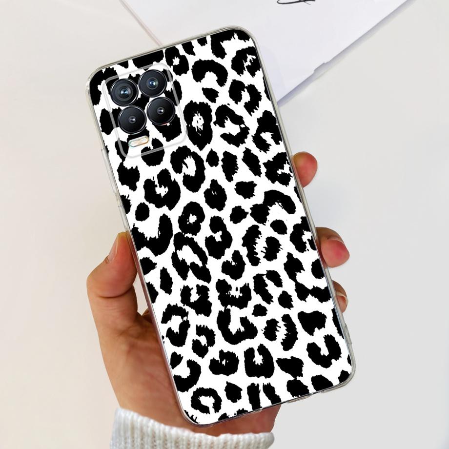 Для Realme 8 Чехол Цветок Мода Кошка Милый Чехол Coques Для Realme 8 Pro Чехлы Для Телефона Чехол Realme8 5G Realme 8i Fundas Мягкий Capa