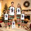 Семейный matching Christmas Print с длинным рукавом, комплект с брюками для детей и взрослых