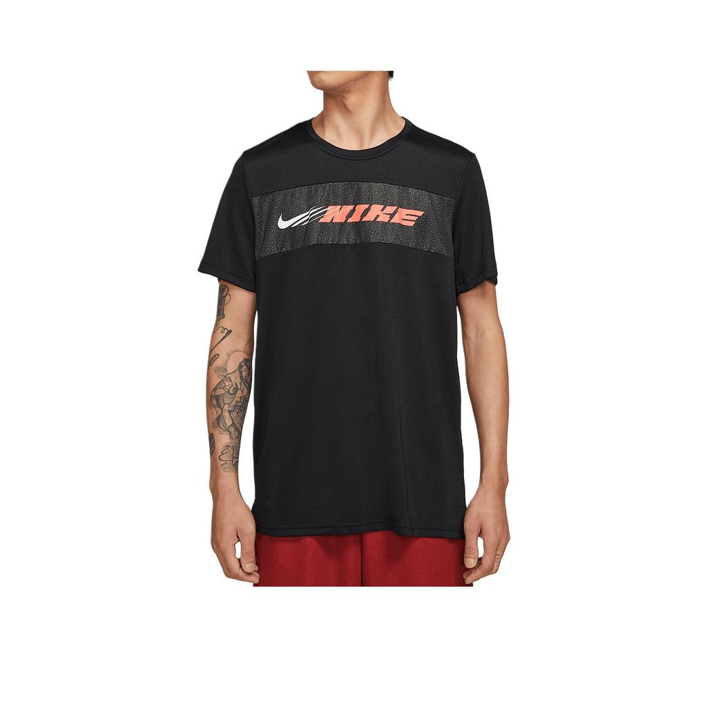 Nike Sports Lifestyle Series Logo Letter Splicing Breathable Short Sleeve T-Shirt Men Tops CZ1497-010