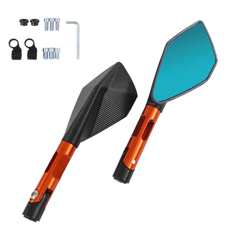 ЧПУ АЛЮМИНИЙ Кастомные Универсальные Мотоциклетные Зеркала Заднего Вида 8мм 10мм Для KAWASAKI Z750 NINJA250 HONDA R1 R6 FZ6 SUZUKI YAMAHA