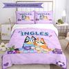 Bluey Bedding Set Perfect for Bedrooms Lightweight Perfect Gift for Friends Family
