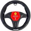 Steering Wheel Cover - MOMO - Universal - Black - Soft Polyurethane - Diameter 36.5-39 Cm