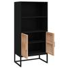 VidaXL Highboard Black 60x35x125 Cm Engineered Wood, Sideboard, Storage Furniture, Cupboard, Cabinet, Living Room Furniture, 352134