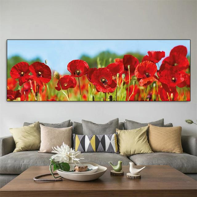 Пейзаж, черно-белый красный MAC, холст, живопись, постеры с природой и принтами, настенные художественные фотографии, домашний декор для гостиной, без рамки