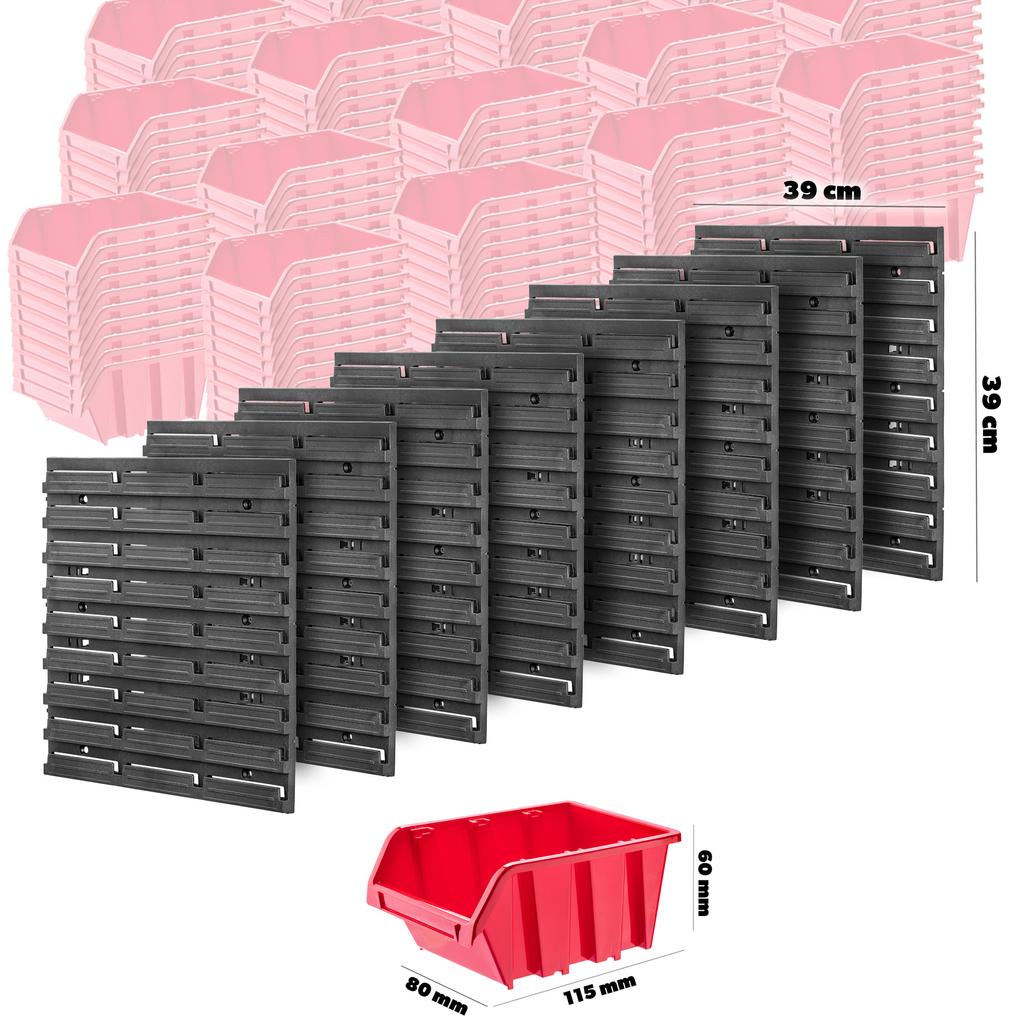KADAX Настенная панель для инструментов 156x78см 162шт. Гаражные ящики для мастерских