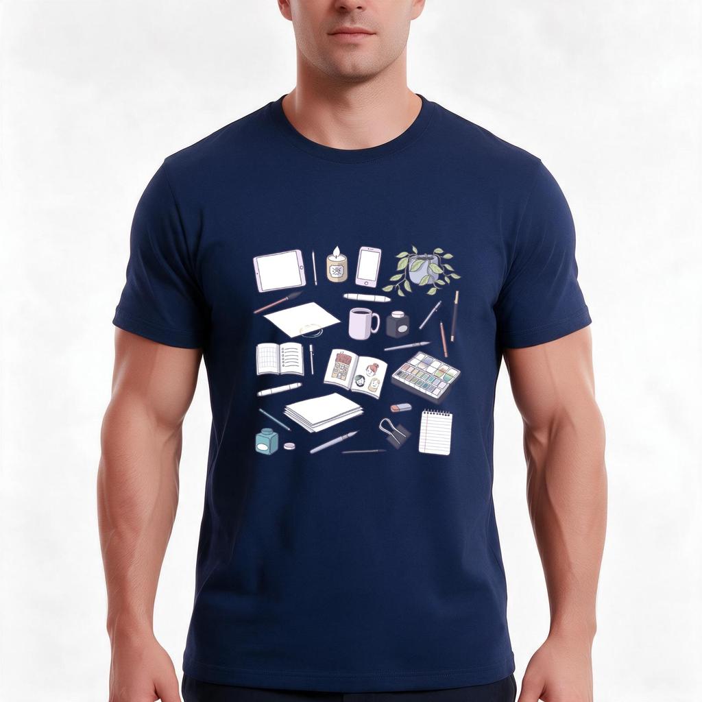 Make Art TShirt Summer Casual Cotton Tee Oversized Streetwear Tops Vintage Graphic Print Loose Fit Short Sleeve