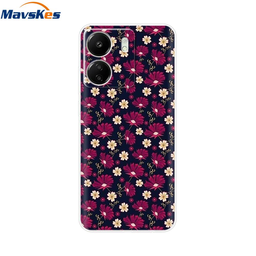 For Xiaomi Redmi 13C 4G Case New Painted Silicone Back Cover For Redmi 13C Soft Clear TPU Phone Case For Redmi 13C 5G Redmi13C