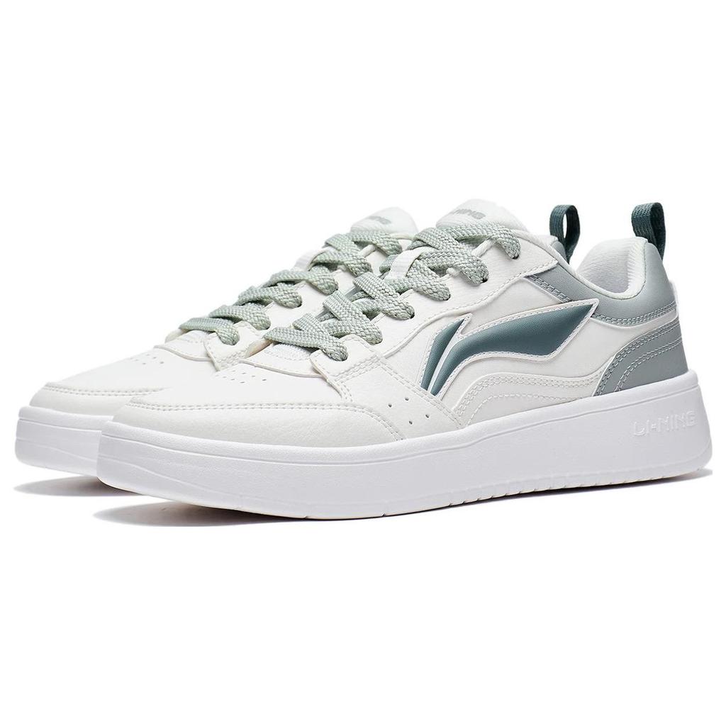 Li Ning Yuan Bao Versatile Casual Comfortable Thick Sole Height Increasing Shock Absorbing Non-Slip Wear-Resistant Low-Top Skate Shoes AGCT340-2