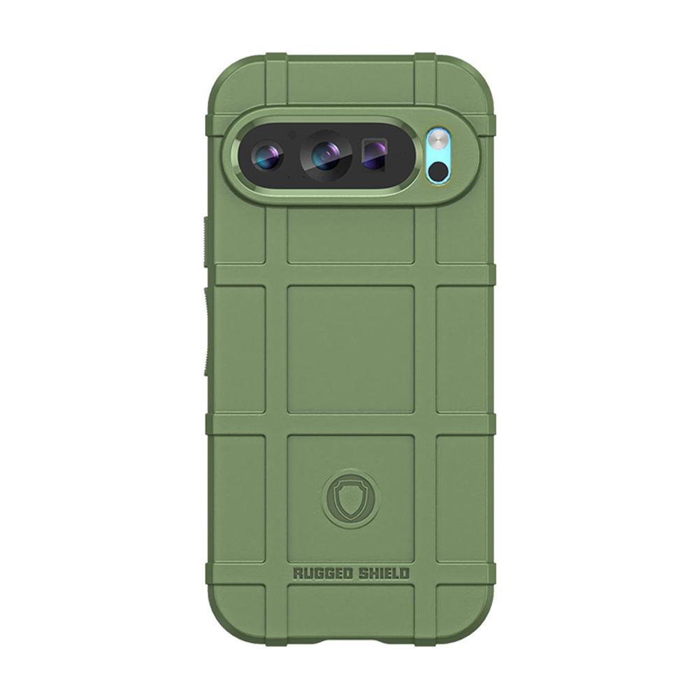 Armor Shockproof Plaid Phone Case For Google Pixel 9 8 Pro 8A 7 7A 6 6A 9Pro 8Pro Solid Color Matte Hybrid Protective Back Cover