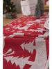 Рождественская дорожка для стола из жаккарда, полиэстера и хлопка, с цветочными колокольчиками