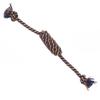 Double-section dog chew rope with knots for training, durable chew toy for dogs, handmade pet cotton rope, small dog toy for Teddy