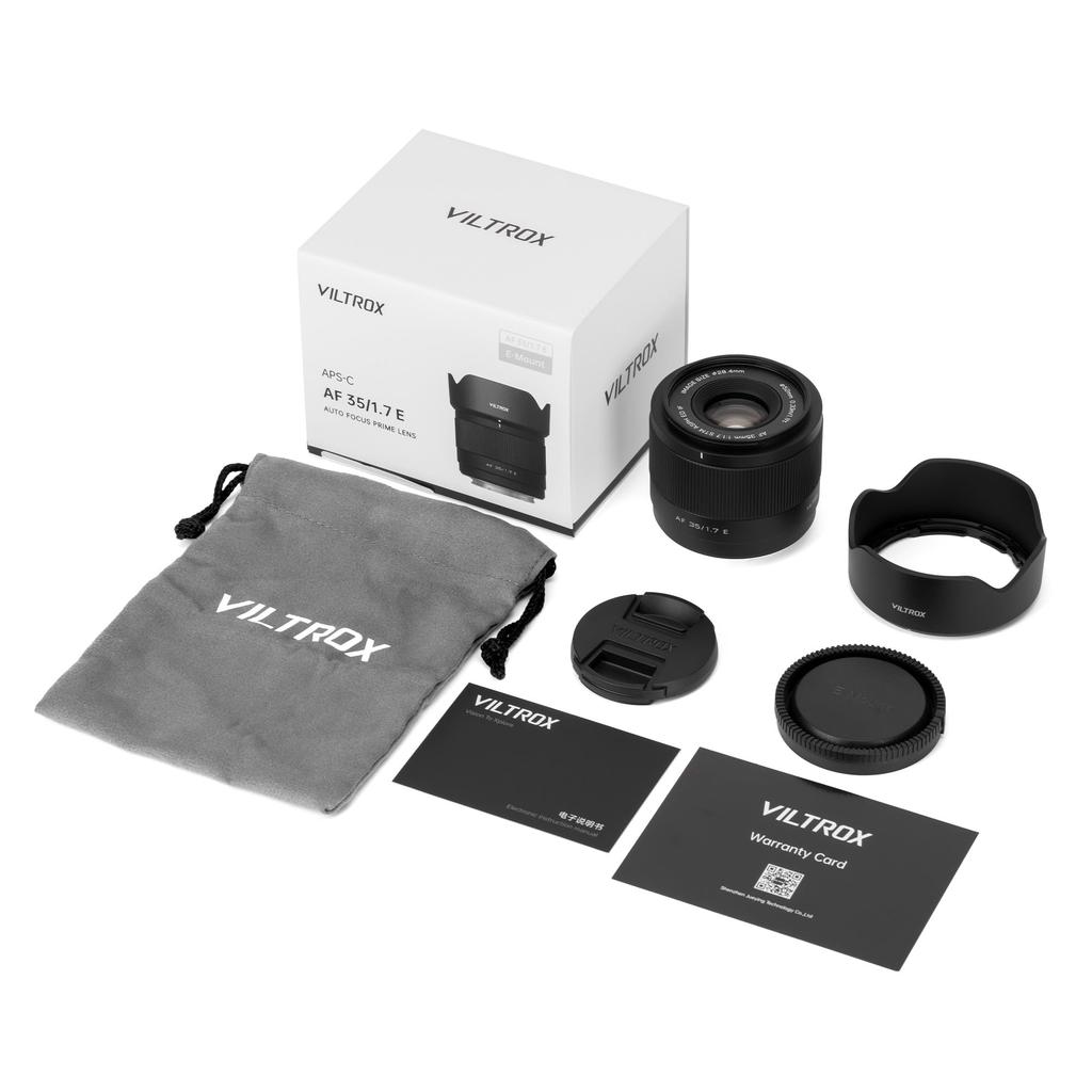 VILTROX AF 35mm Компактный и светосильный Объектив Sony со сменным байонетом E, Совместим с Sony и другими беззеркальными камерами, F1.7, Легкий, APS-C,