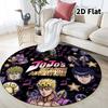 Ковер круглый ковер JoJo's Bizarre Adventure для гостиной, спальни, дивана, игровой комнаты, нескользящий коврик для пола