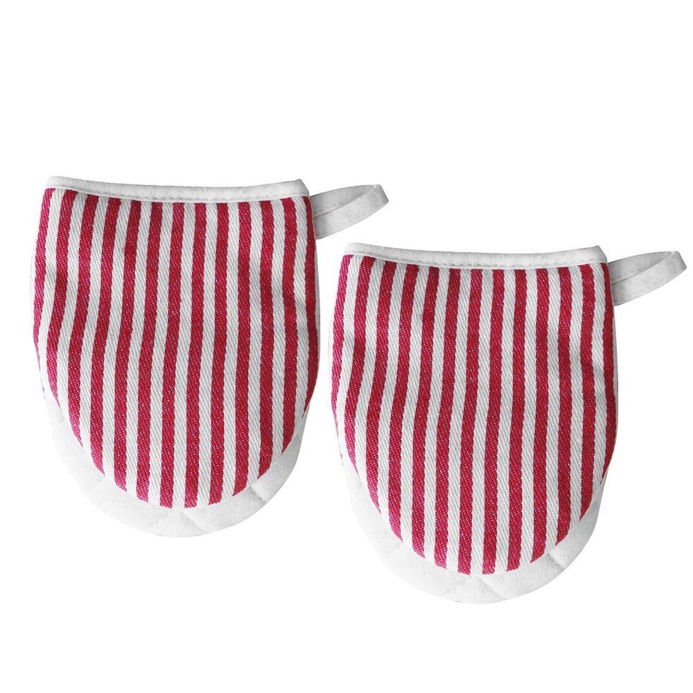2PCS Heat Resistant Kitchen Oven Glove Mini Cooking Mitten Microwave Oven Casserole Pot