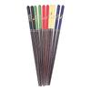 Wood Chopsticks 5 Pairs Reusable NonSlip Wooden Chopstick Household Tableware Utensils(Color Box Packing )