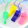 20Pcs Multicolour Mini Whistle With Rope Children Kids Sports Football Soccer Rugby Cheerleading Fans Cheer Whistles