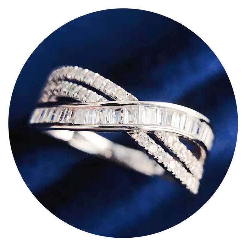 Кольцо Cross Light Luxury, Изысканное холодное модное кольцо с японским индексом, Персонализированное кольцо для интернет-знаменитости, женское