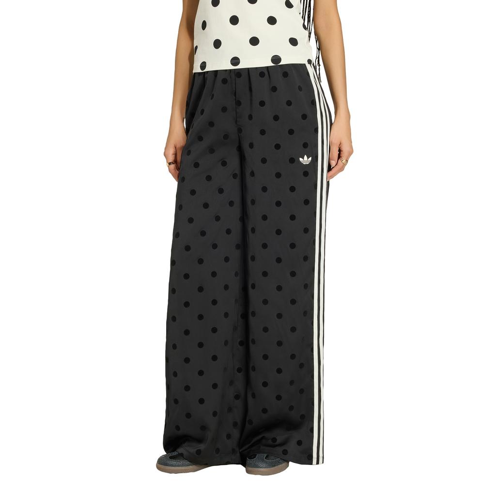 Adidas Satin Polka Dot Wide Leg Pants - Black / Kv1169
