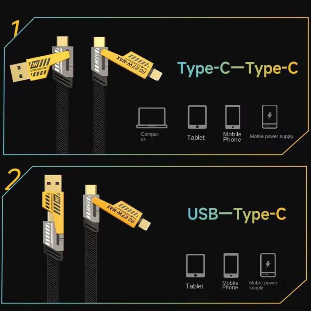 Четыре в одном кабель для быстрой передачи данных, удлинительный кабель для быстрой зарядки для iPhone/Samsung/Xiaomi