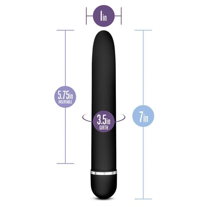 Vibrateur Blush-Rose luxuriante noire