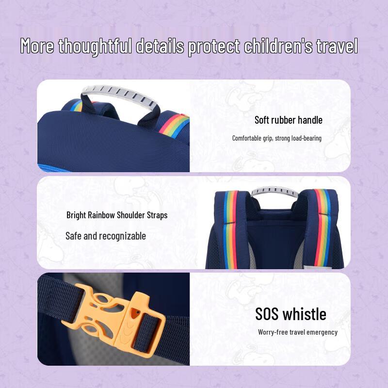 OIWAS Primary School Girls Ergonomic Backpack