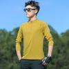 Men's Long-Sleeved Stand-Up Collar Quick-Drying T-Shirt