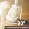 Silicone Long-Handled Bendable Cup & Baby Bottle Brush with Soft Bristles for Thorough Cleaning