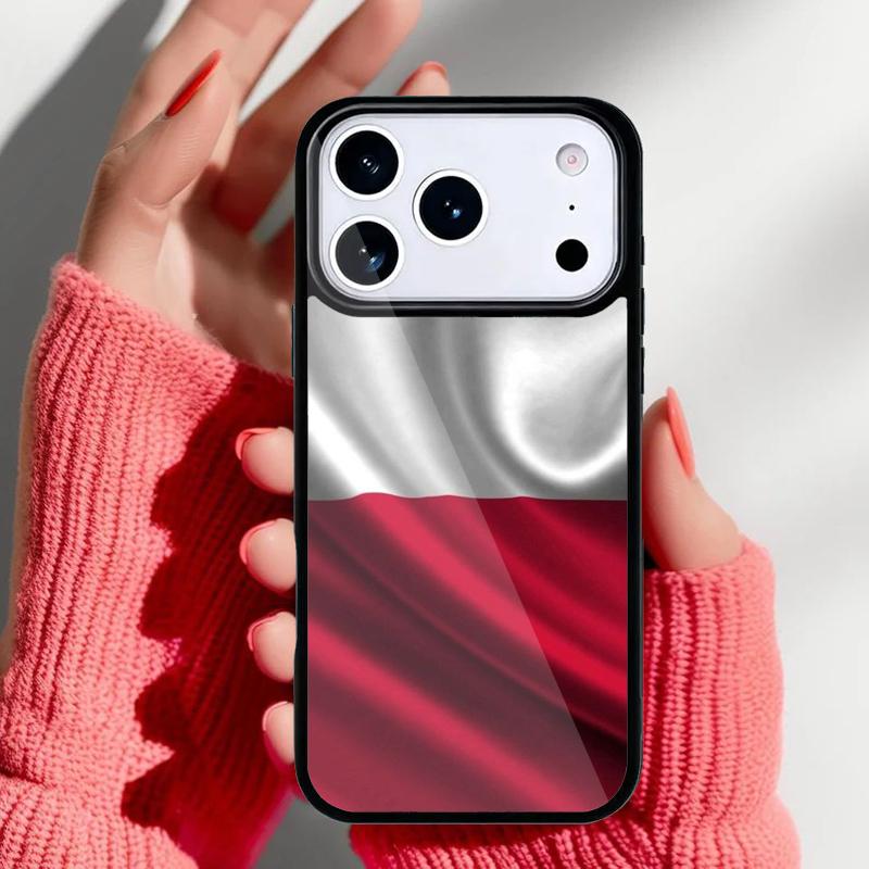 Чехол для телефона с флагом Польши для iPhone 17 Air 16e 15 14 13 Pro Max Задняя крышка для 12 11 Pro Coque