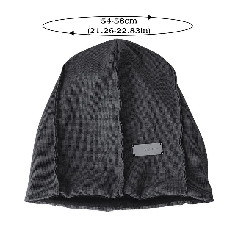 Женская однотонная мешковатая шапка-бини, мягкие хлопковые шапки, весна-осень, хип-хоп, шапки-черепа, уличная теплая шапка-пуловер