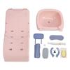 Kids Shampoo Chair Foldable Prevent Slip Toddler Hair Washing Chair with Shampoo Basin for 0 To 10