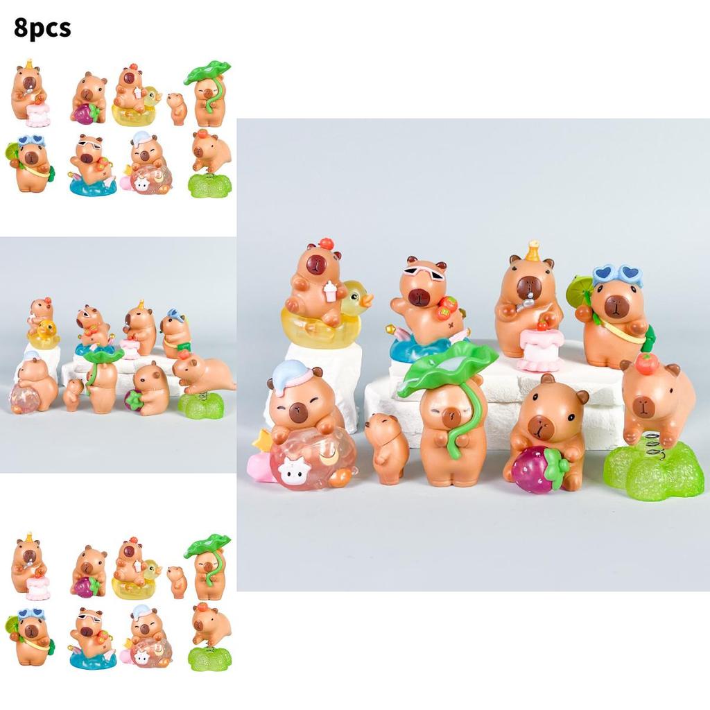 Capybara Pvc Action Figures With Assembly For Anime Enthusiasts And Collectors