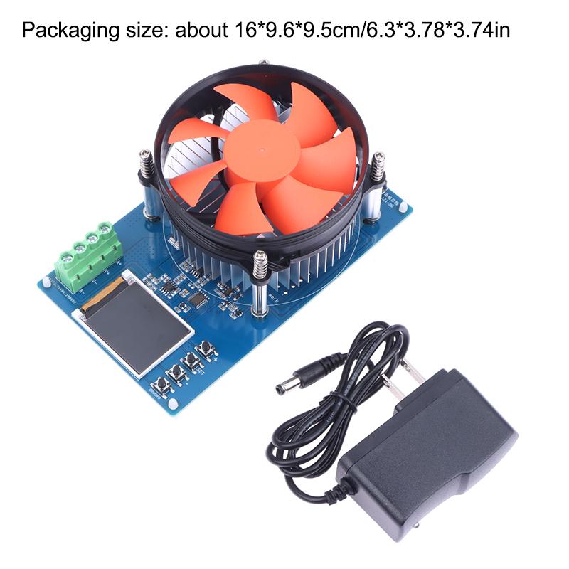 150W 20A Adjustable Constant Current Electronic Load 1.77inch TFT Color Display Adjustable Testing Module Digital Analyzer