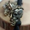 Prajna Skull Brass Knife Beads EDC DIY Woven Bracelets Lanyard Pendants Accessories Outdoor Tool Hangings Charms Gifts