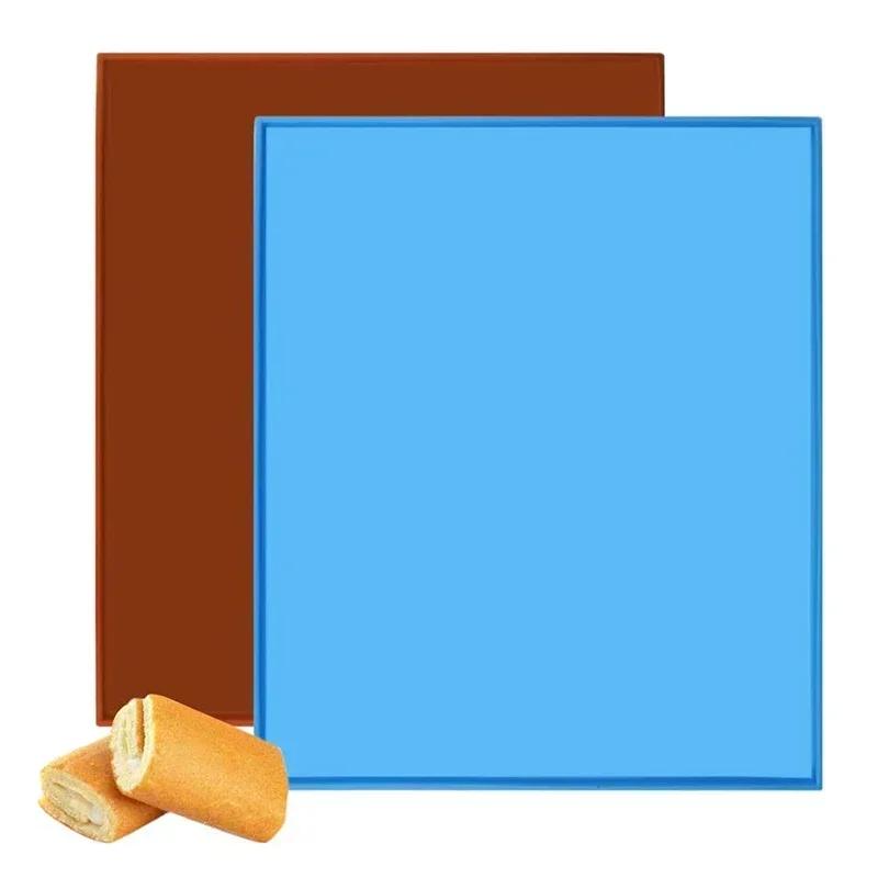 Силиконовый коврик для выпечки, коврик для швейцарских рулетов, антипригарный силиконовый коврик для духовки, противень для пиццы, формы для выпечки хлеба, тортов, кондитерских изделий, аксессуары для выпечки