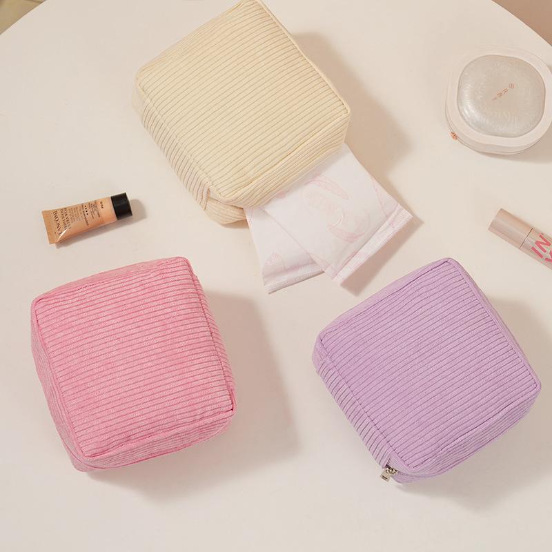 Portable Sanitary Towel Storage Bag Travel Mini Cosmetics Lipstick Organizer Bag Tampon Storage Bags Pads Pouch Makeup Organizer