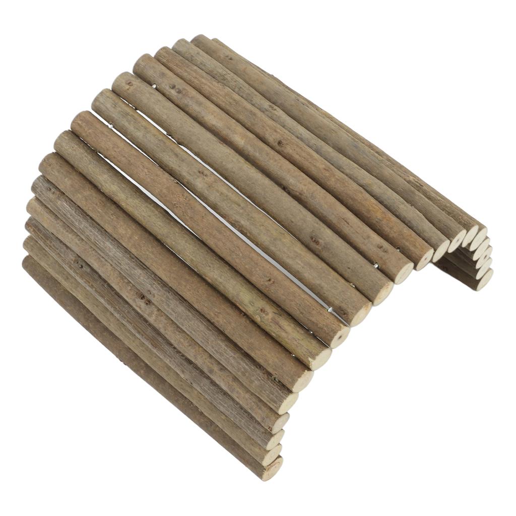 Деревянный туннель для хомяка, изгибающийся мост для маленьких животных, песчанок, морских свинок, шиншилл, хорьков, ёжиков